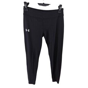 Under Armour Kid's Girls Athletic Leggings Black Size Youth Large
